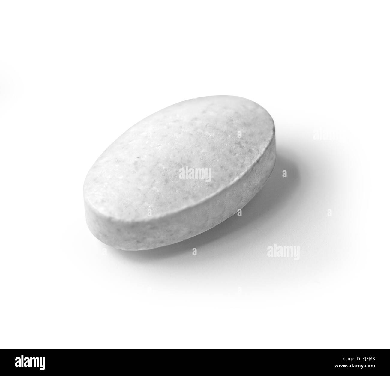 Pillola isolato su sfondo bianco con tracciato di ritaglio Foto Stock