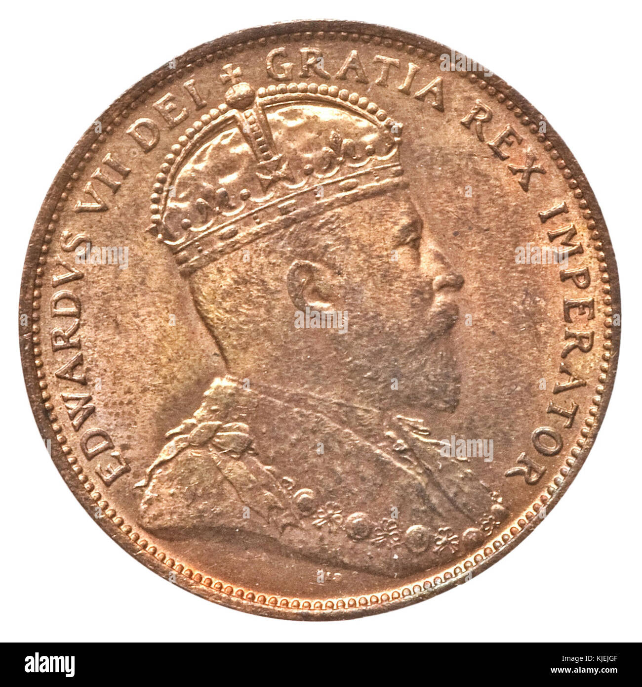 Canada Terranova Edward VII sec. 1904H (obv) Foto Stock