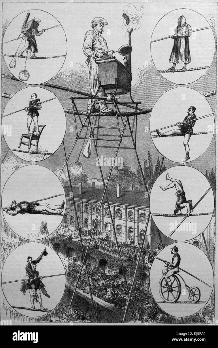 1880 22 Blondin Foto Stock