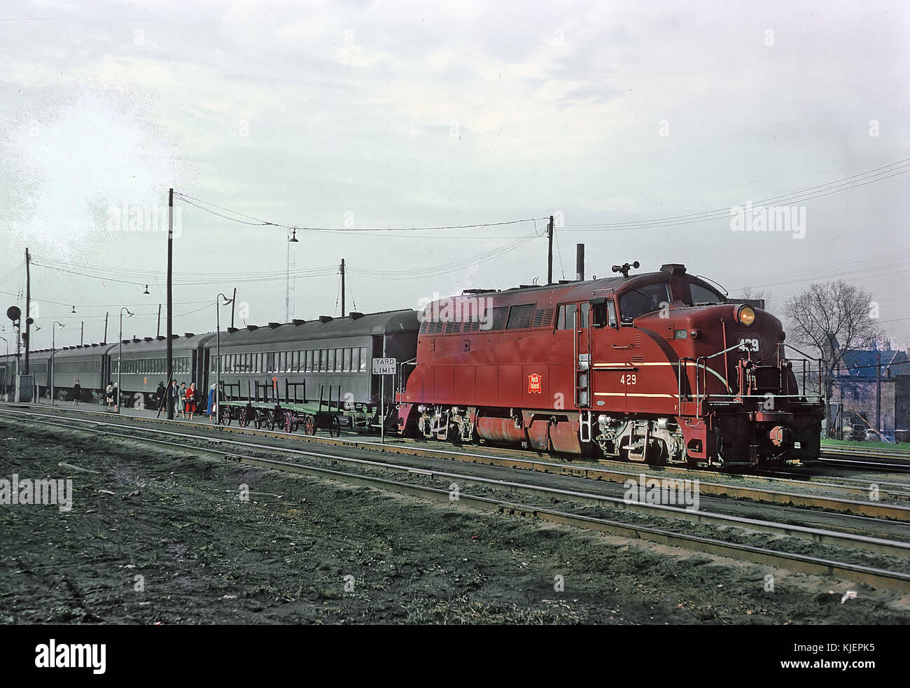 CRIP 429 (BL2) in Chicago, Englewood Union Station la mattina del 21 aprile 1965 (22405481441) Foto Stock