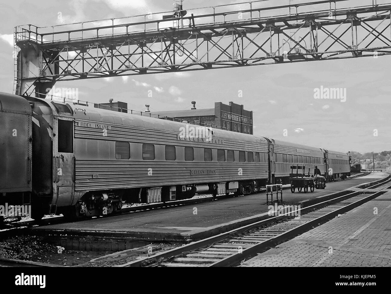 Treno CRIP 8, il Cornhusker a Joliet Union Station su ottobre 16, 1966 (22407676542) Foto Stock