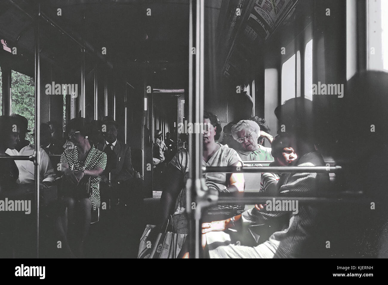 PTC Locust St. Camden linea tra Cmden NJ e Philadelphia, PA il 2 settembre 1965 (22068881774) Foto Stock