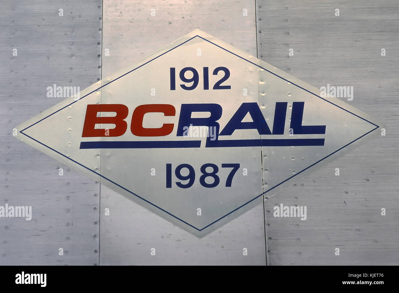 BCRAIL Murray, BC la decalcomania applicata a Budd automobili su Settembre 18, 1987 (22145382833) Foto Stock