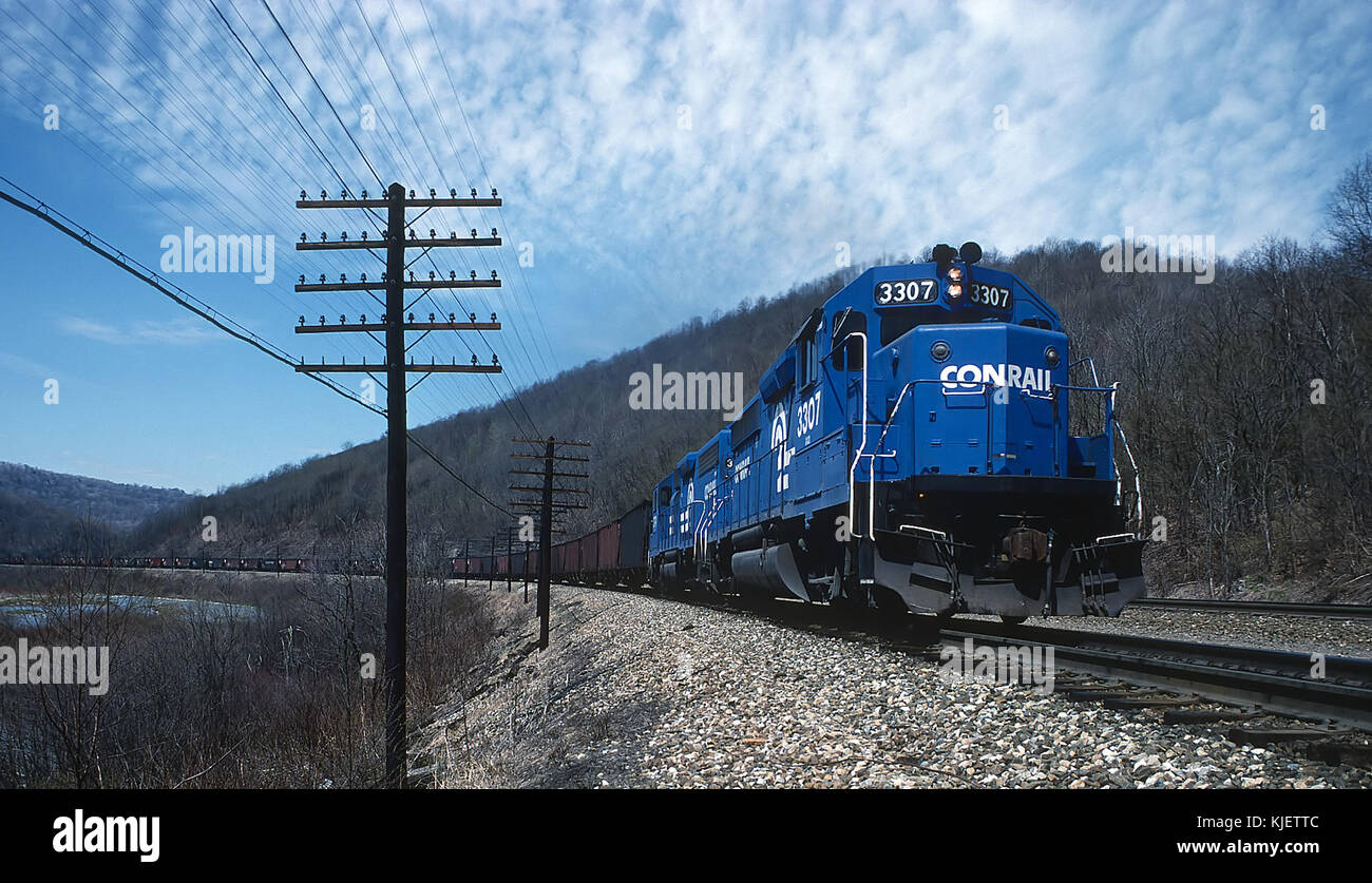 CR 3307 sud Forcella, PA on April 22, 1988 (22517650327) Foto Stock