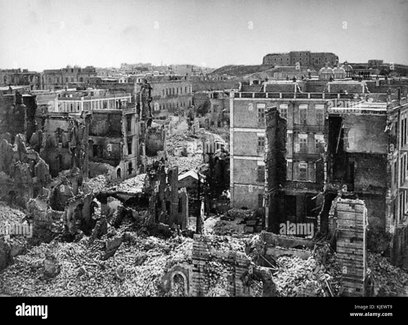 British bombardamento di Alessandria 1882 3 Foto Stock