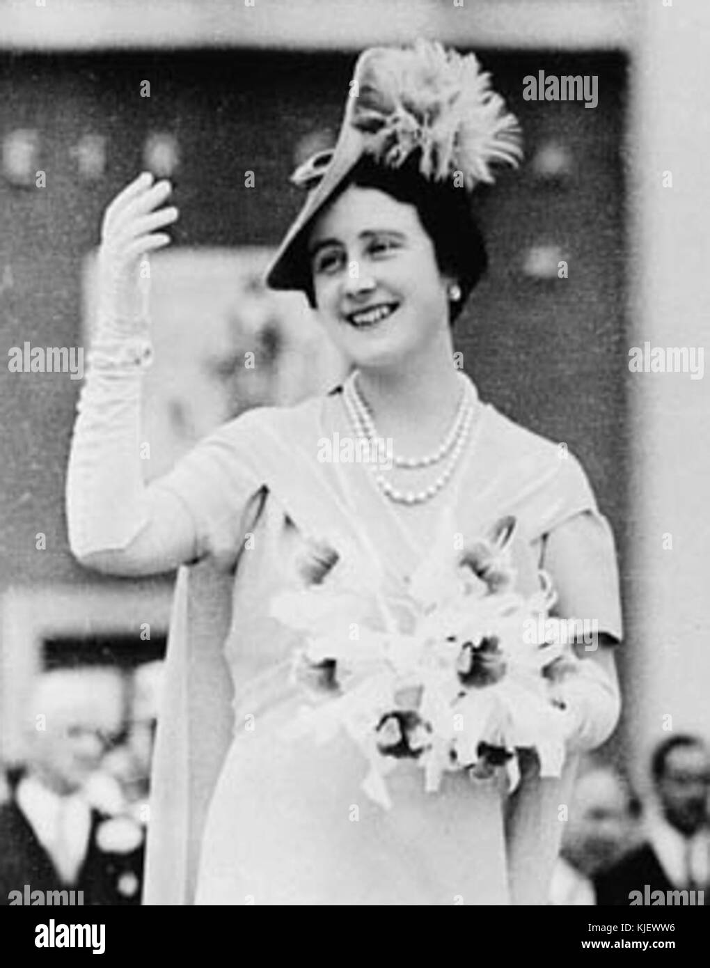 ElizabethBowes Lyon Foto Stock