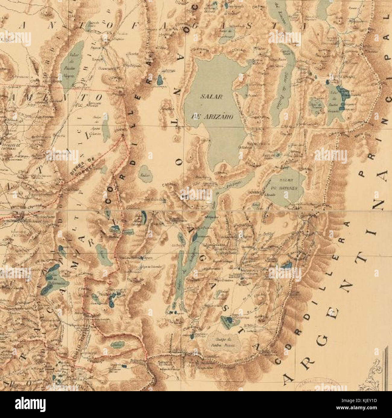 Antofagasta de la Sierra 1892 Foto Stock