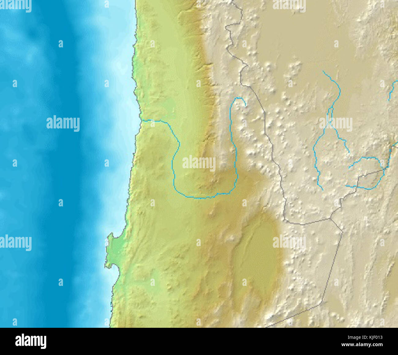 Antofagasta Regione rilievo 2 Foto Stock