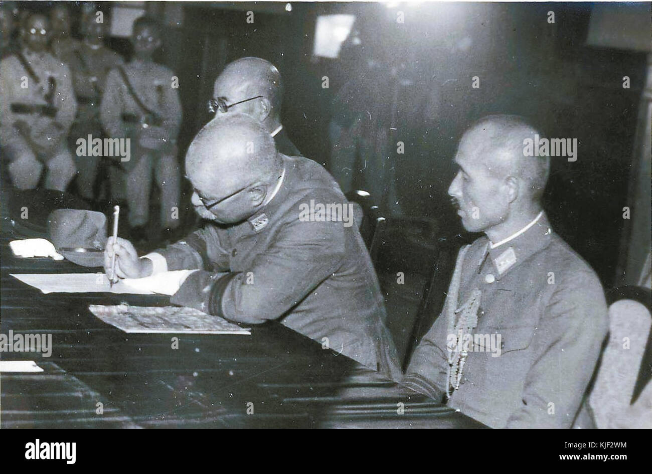 Cerimonia di consegna di Taiwan 1945 Foto Stock