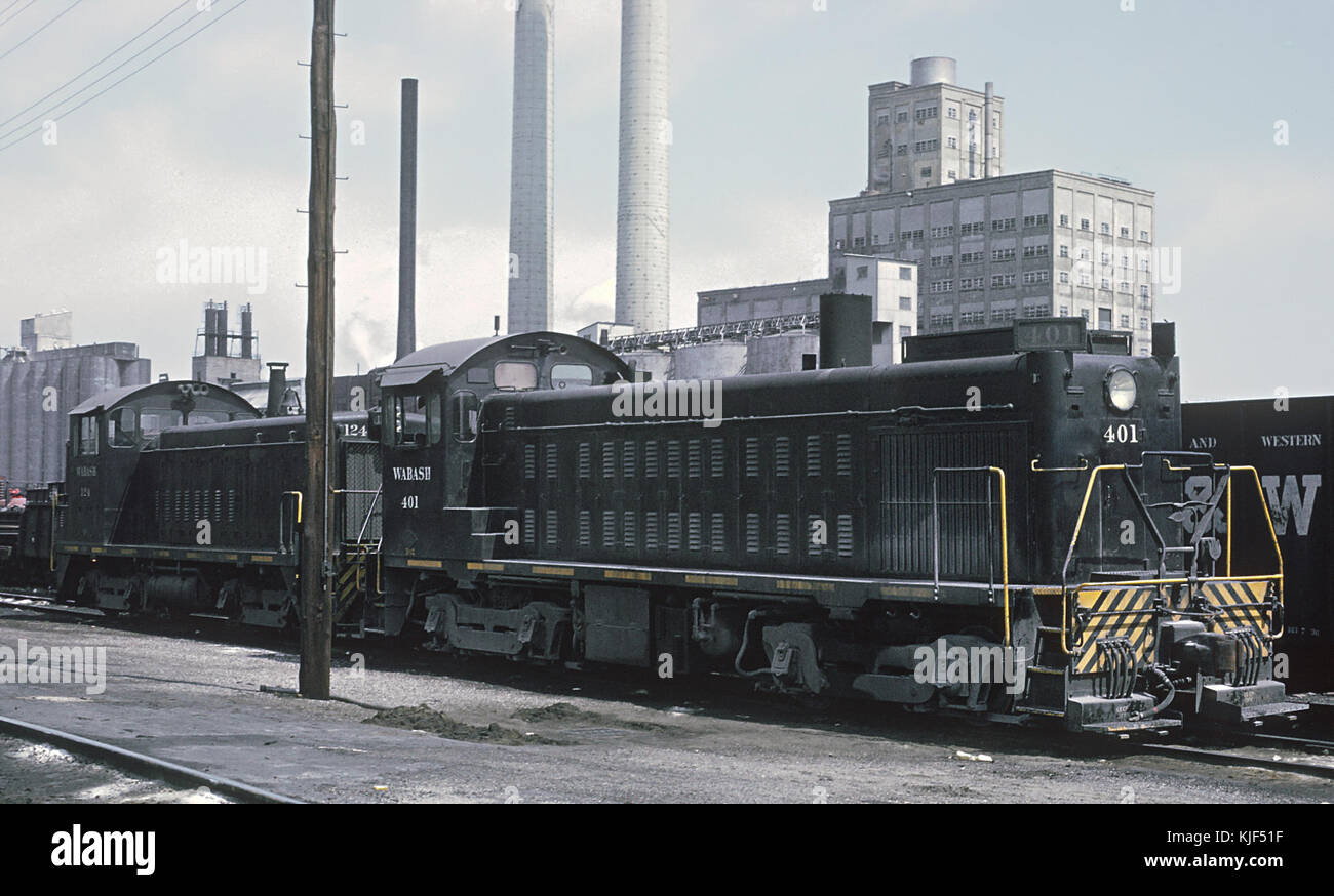 Misc. Il potere di Norfolk e Western Casa del motore in Decatur, IL 7 Maggio, 1966 4 foto (27028881696) Foto Stock