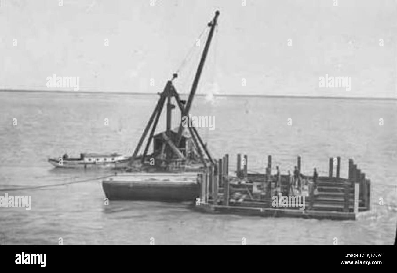 Port Nelson causeway g Foto Stock