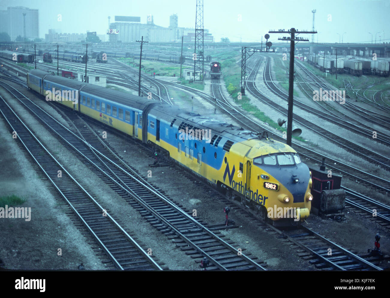 Ontario Nord 1982 passando Spadina cantiere, Settembre 1979 Foto Stock