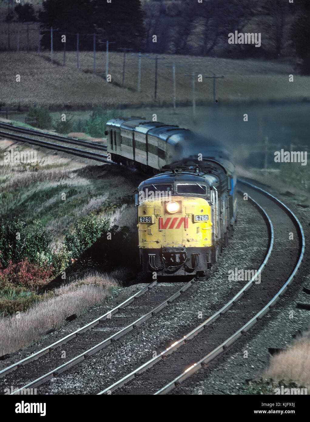 Un quattro Shot Sequenza di un canadese ALCo e treno (35086220036) Foto Stock