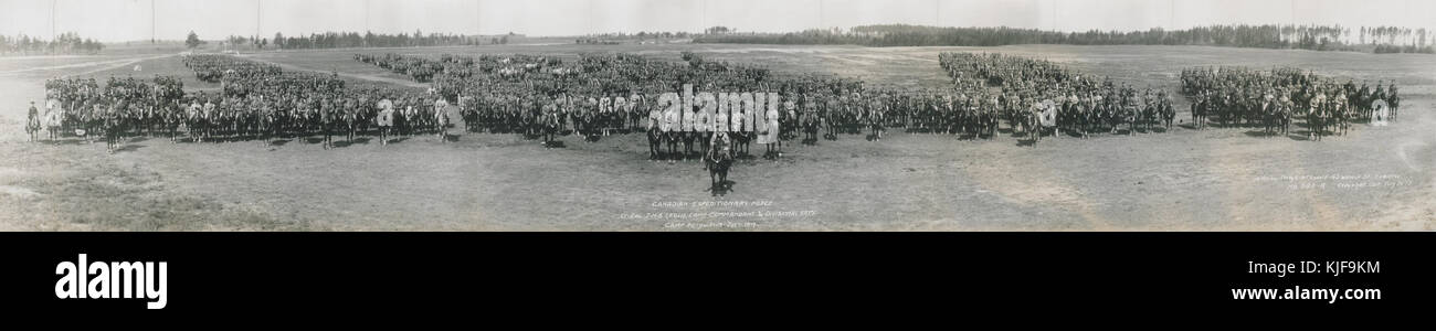 Canadian forza expeditionary. Lt. Col. J.N.S. Leslie; Camp Commandant e artiglieria divisionale, Camp Petawawa, luglio 1917 (HS85 10 33231) Foto Stock