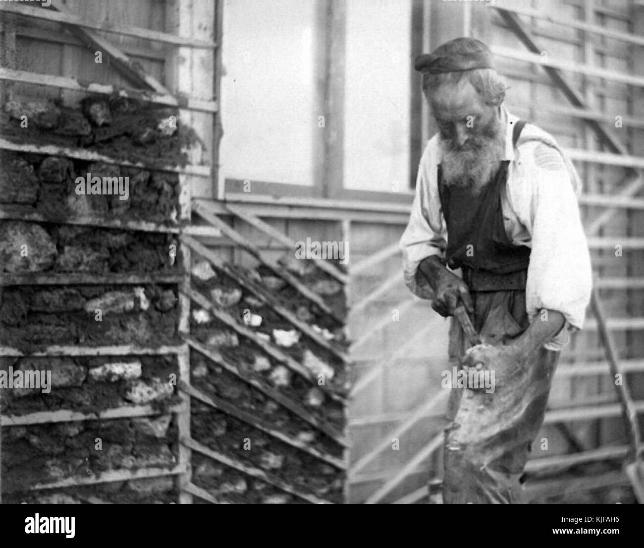 Un agricoltore Hasidic in Bnei Brak. 1926 (id.15567746) Foto Stock