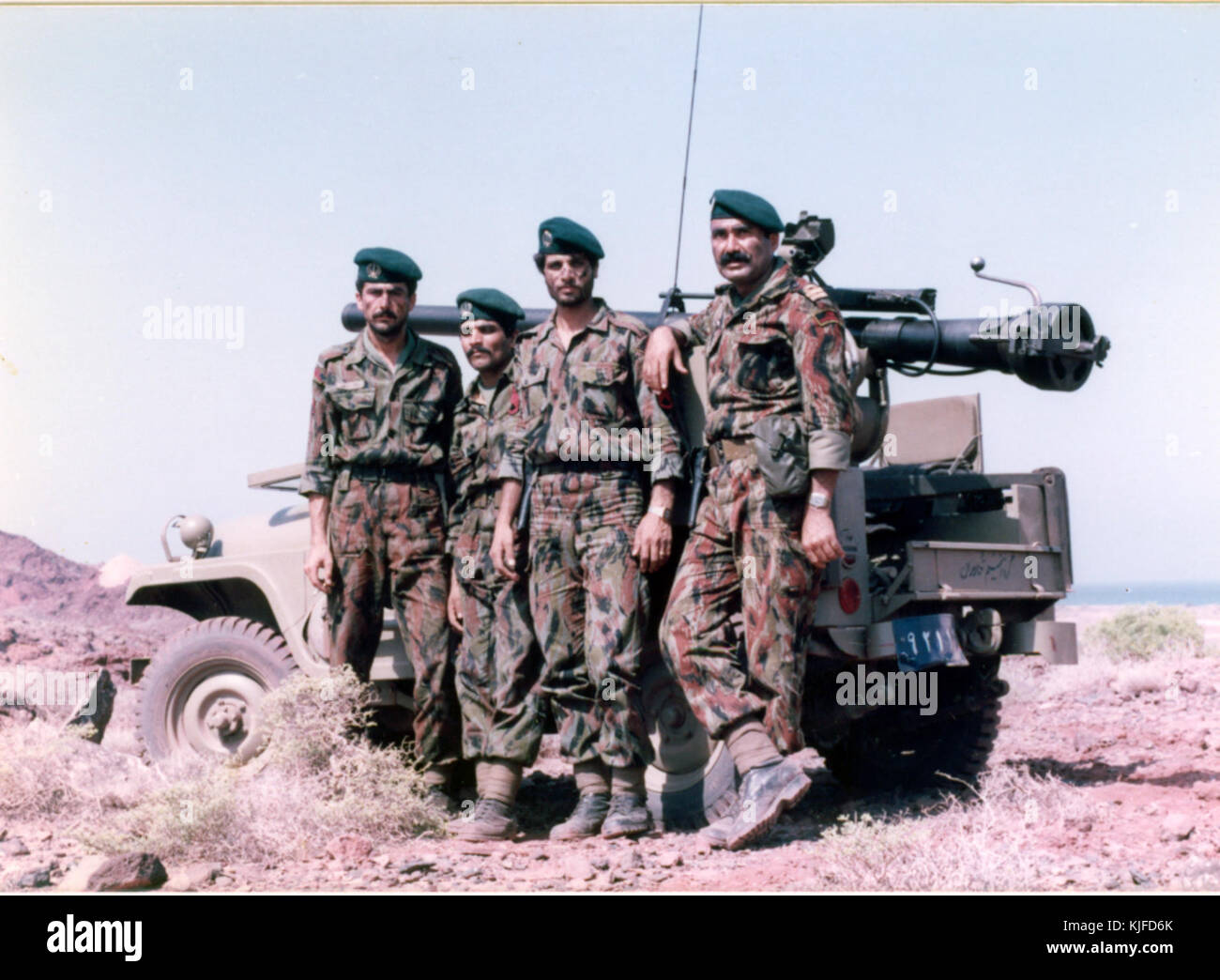 I berretti verdi persiani fanno parte di un'unità militare d'élite in Iran, nota per le loro operazioni con le forze speciali. Hanno un ruolo significativo nella strategia militare e di difesa del paese. Foto Stock