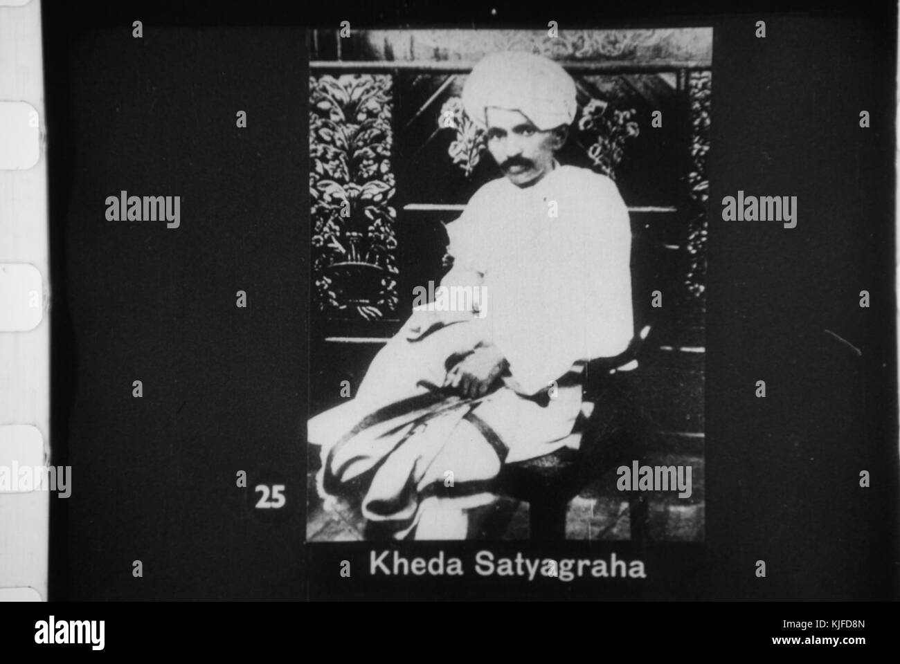 Gandhi durante il satyagraha Kheda Foto Stock