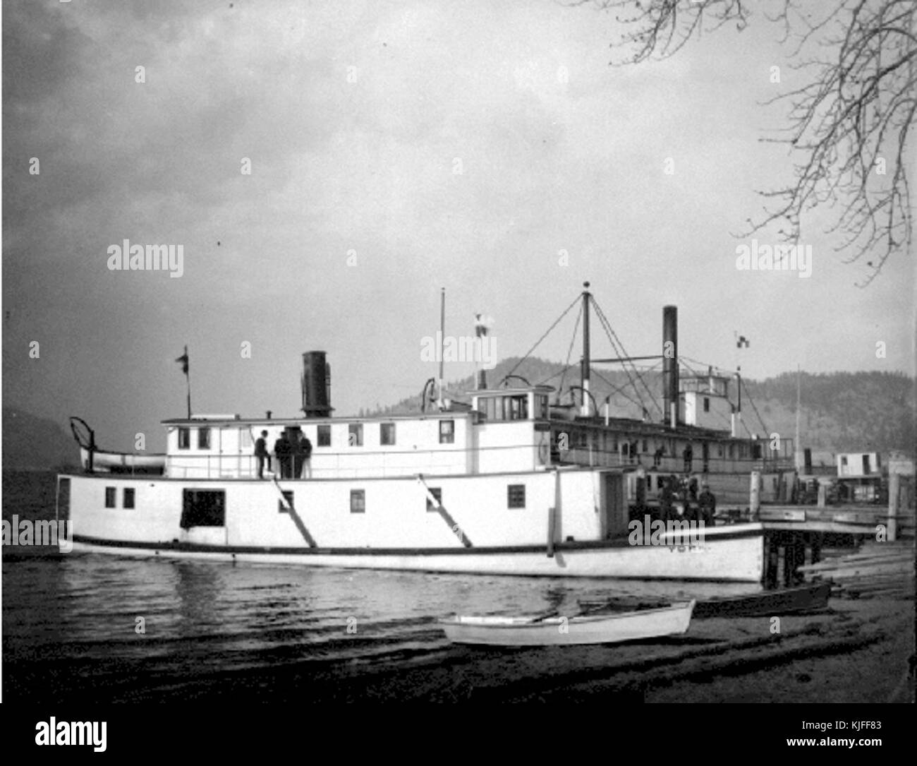 Piroscafi York e Aberdeen a Kelowna 1905 Foto Stock