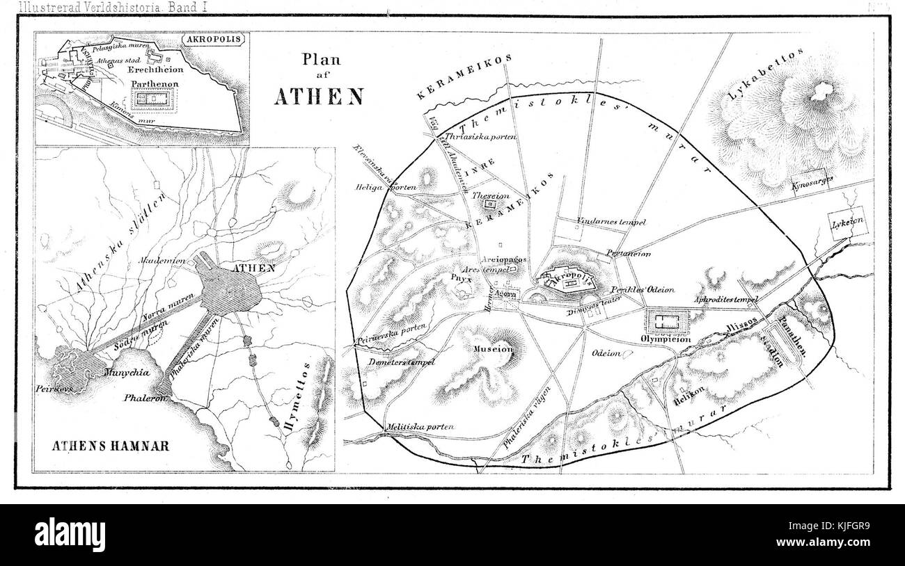 Illustrerad Verldshistoria I banda karta 5 Foto Stock