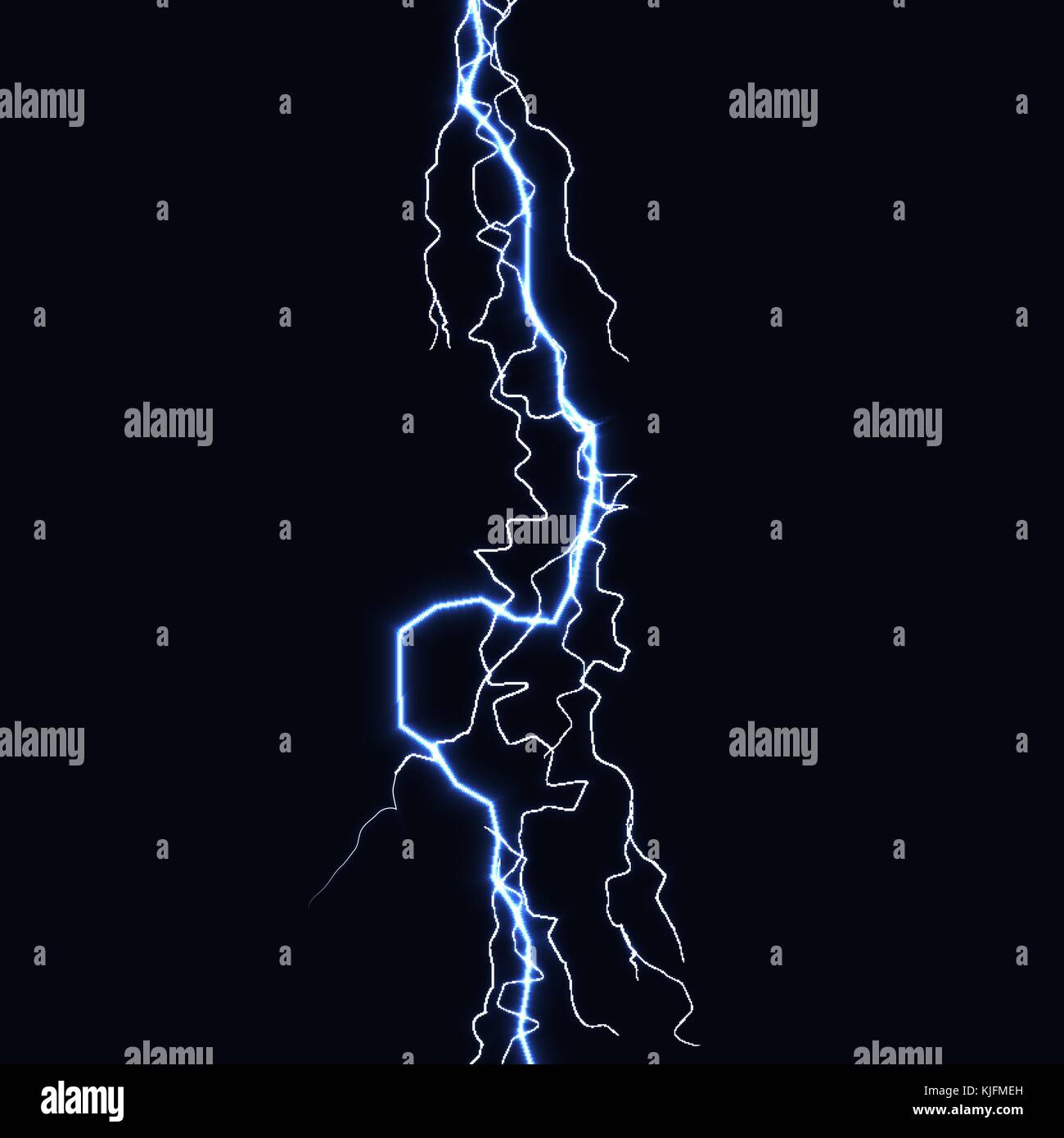 Lampi luce flash thunder la scintilla su sfondo nero. scintilla vettore fulmini o elettricità tempesta blast o Thunderbolt in cielo. fenomeno naturale del Nervo umano o cellule neurali system Illustrazione Vettoriale