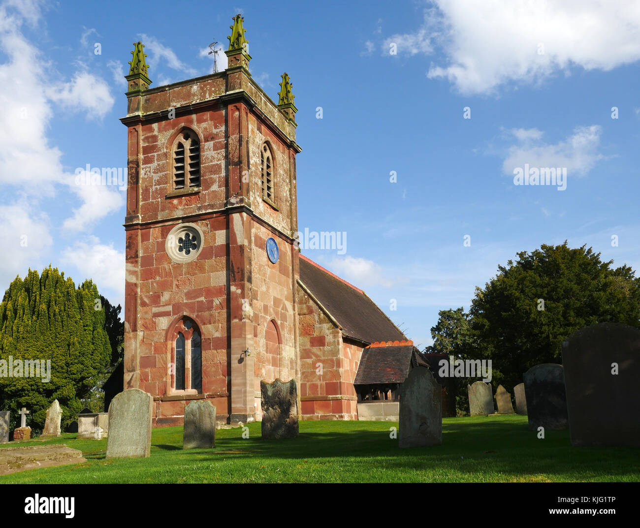 San Luca la chiesa Parrocchiale, Weston sotto Redcastle, Shropshire, Inghilterra, Regno Unito Foto Stock