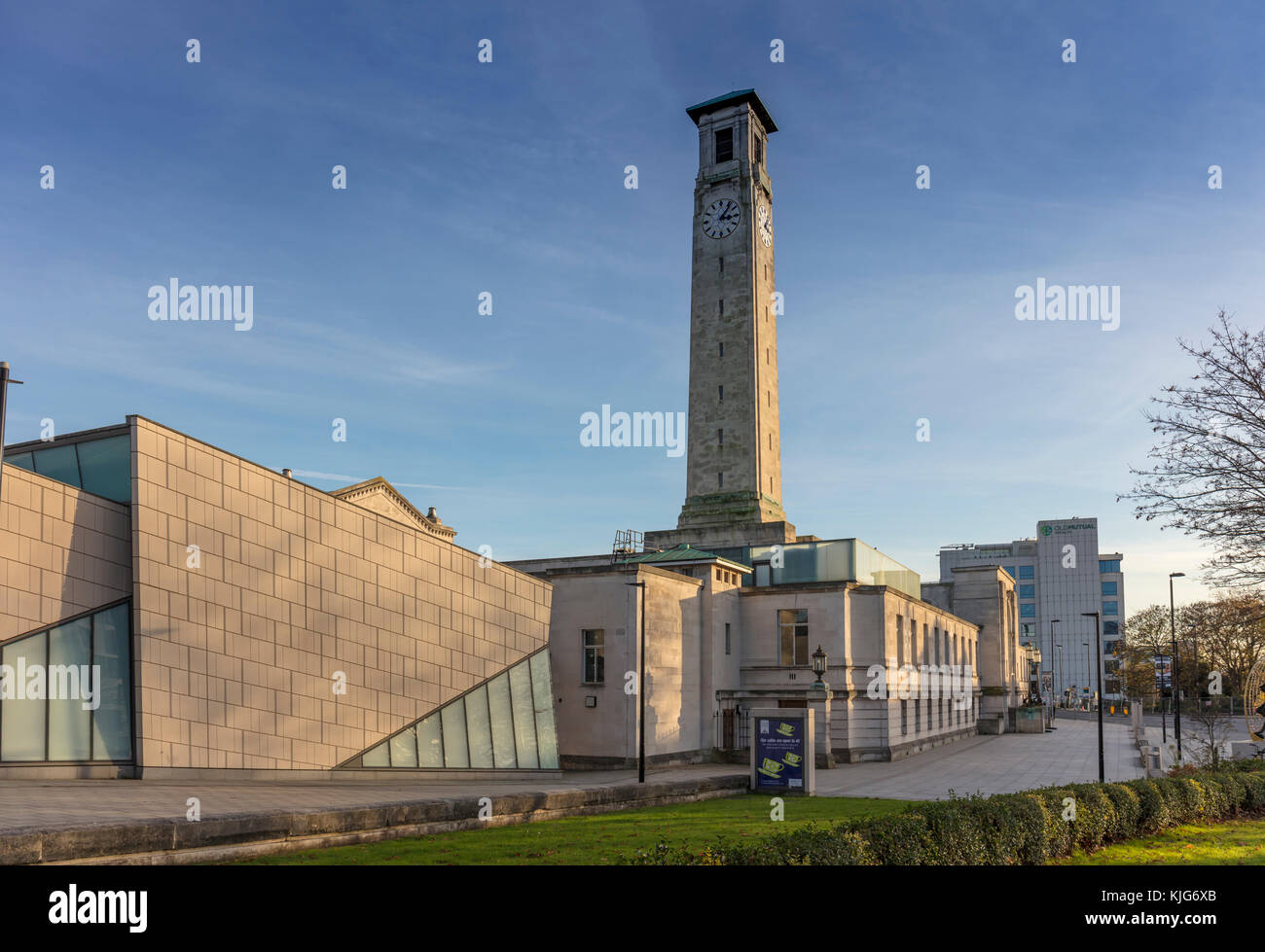 Southampton Civic Centre, Southampton, Hampshire, Inghilterra, UK, Regno Unito Foto Stock