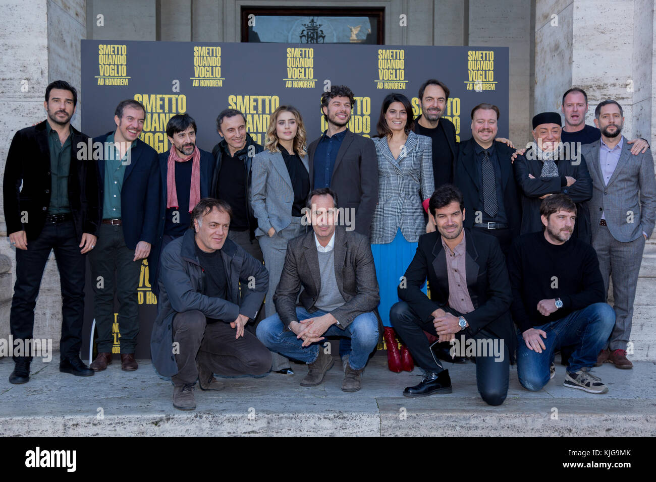 Fotocellula per la presentazione del film: 'Mi fermo quando voglio, per onorare' Foto Stock