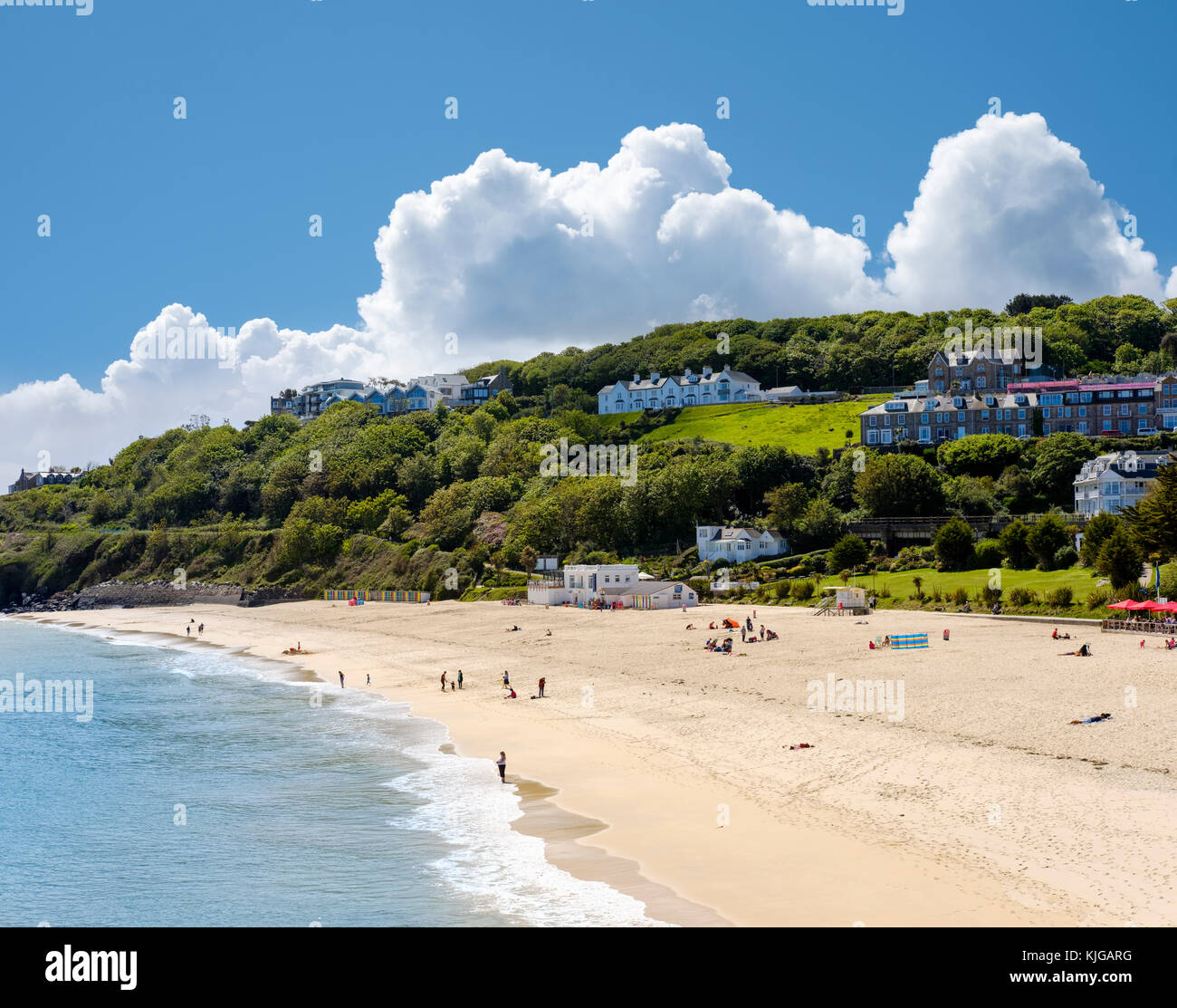 Porthmminster Beach, St Ives, Cornwall, Inghilterra, Großbritannien Foto Stock