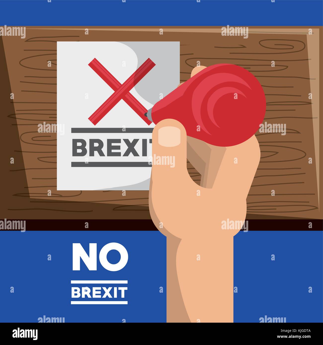 Brexit design concept Illustrazione Vettoriale