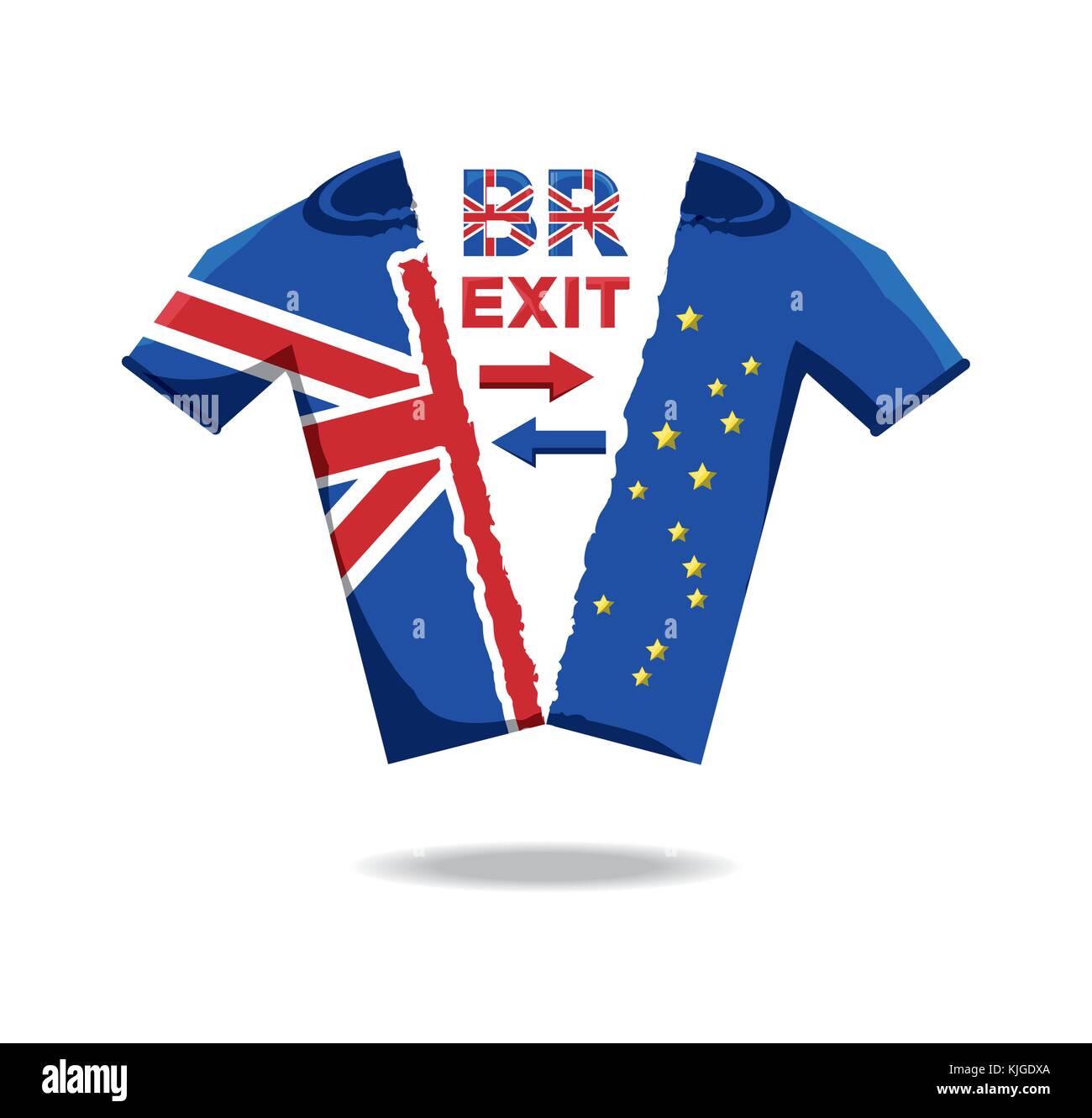 Brexit design concept Illustrazione Vettoriale