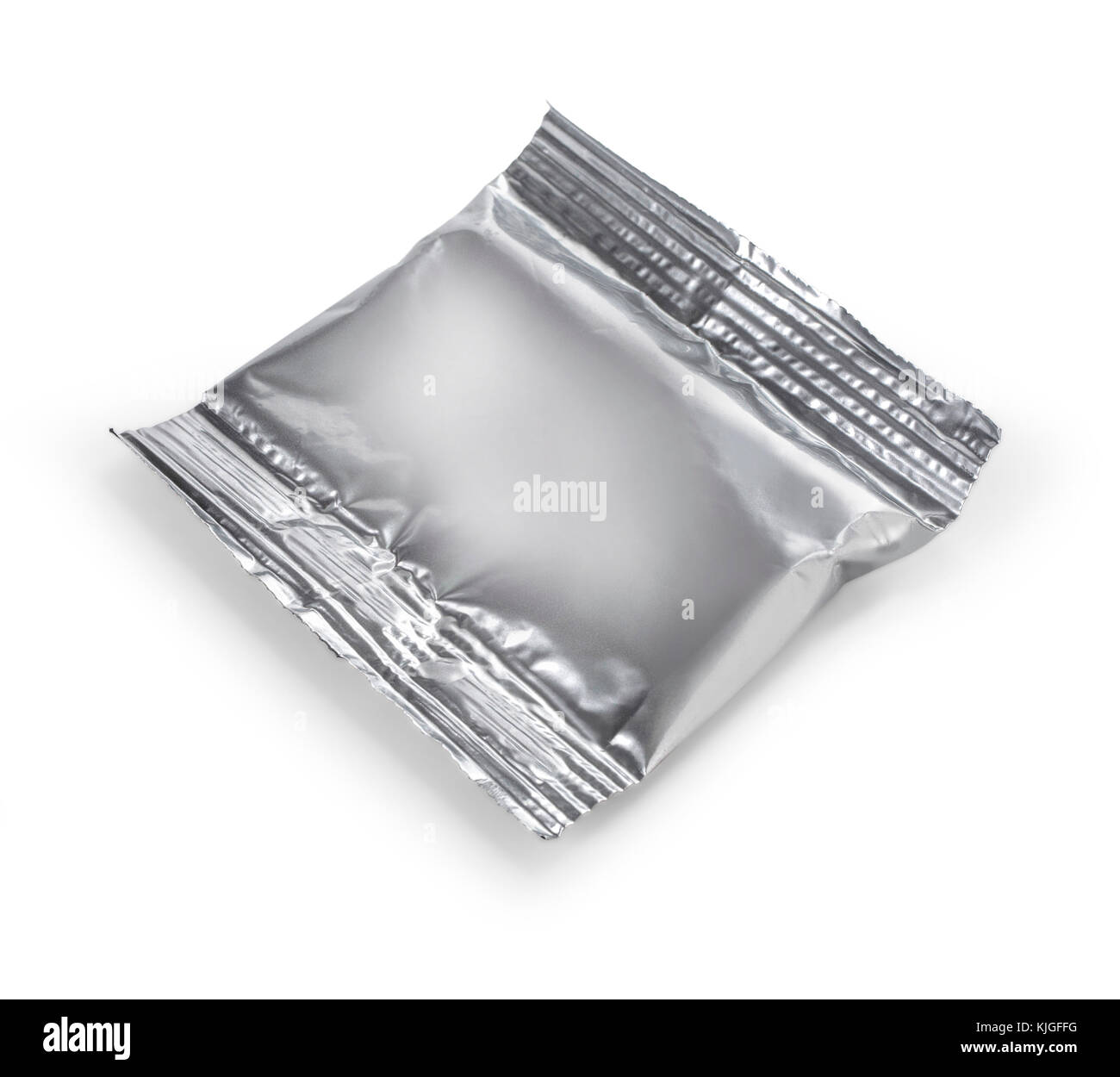 Snack di imballaggi in plastica isolato su bianco con tracciato di ritaglio Foto Stock