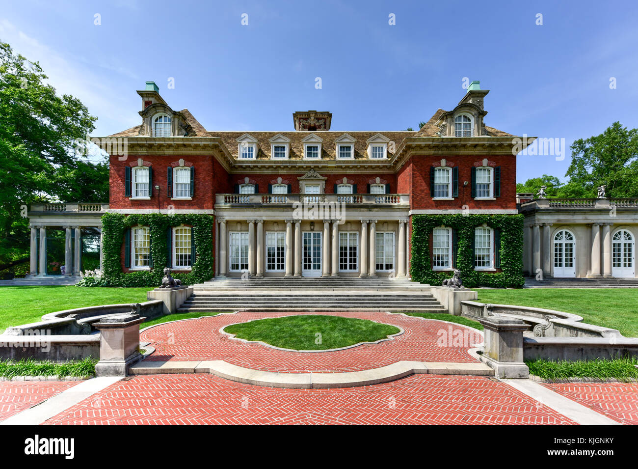 Long Island gold coast mansion a Old Westbury gardens Foto Stock