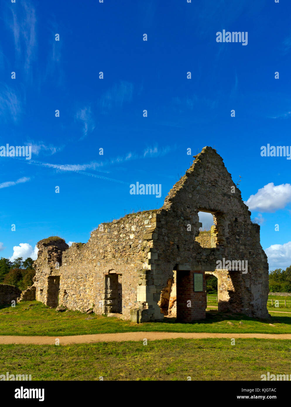 Le rovine di grazia Dieu Priory un convento agostiniano vicino Thringstone nel Leicestershire fondato nel 1239 e sciolto nel 1538. Foto Stock