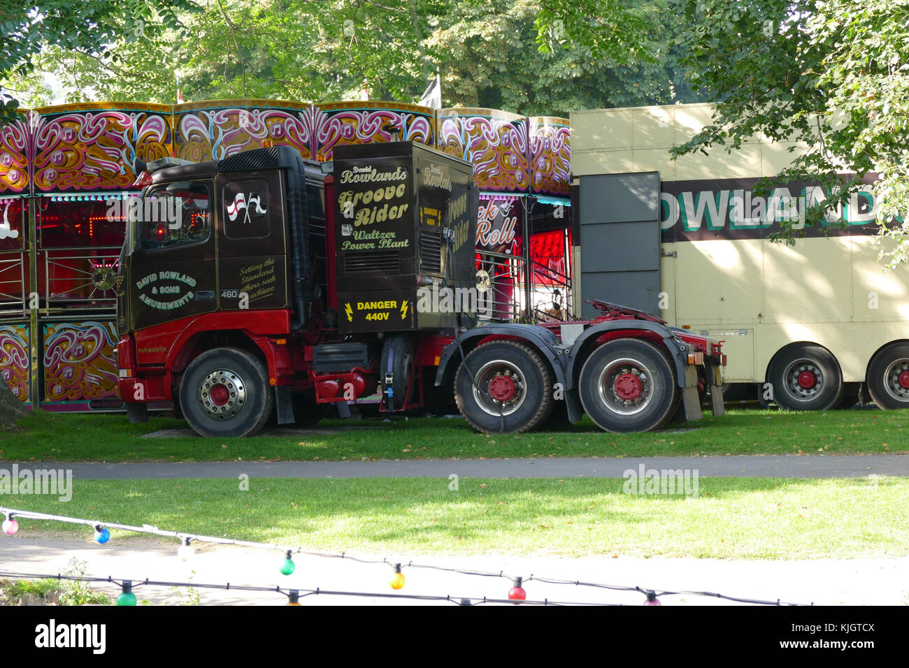 Fiera a Dawlish green 2017 Foto Stock