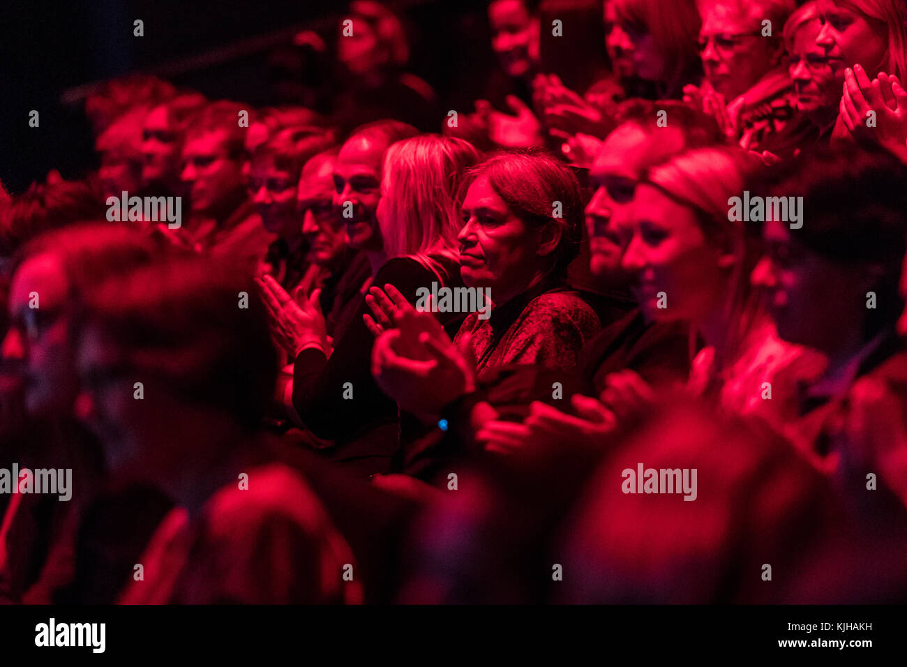 Copenaghen, Danimarca. 25 Novembre 2017. Sabato 25 novembre la Royal Danish Library di Copenhagen ha ospitato un evento come parte della serie "Arctic Imagination", una sessione di brainstorming artistico sul futuro dell'Artico, che si sta svolgendo in diverse biblioteche di alto profilo in tutto il mondo. La trasformazione dell'Artico in corso sarà oggetto di una conversazione aperta dalla star del Trono di Spade Nikolaj Coster-Waldau, che attualmente è l'ambasciatore di buona volontà degli obiettivi di sviluppo globali delle Nazioni Unite. Credit: Matthew James Harrison/Alamy Live News Foto Stock