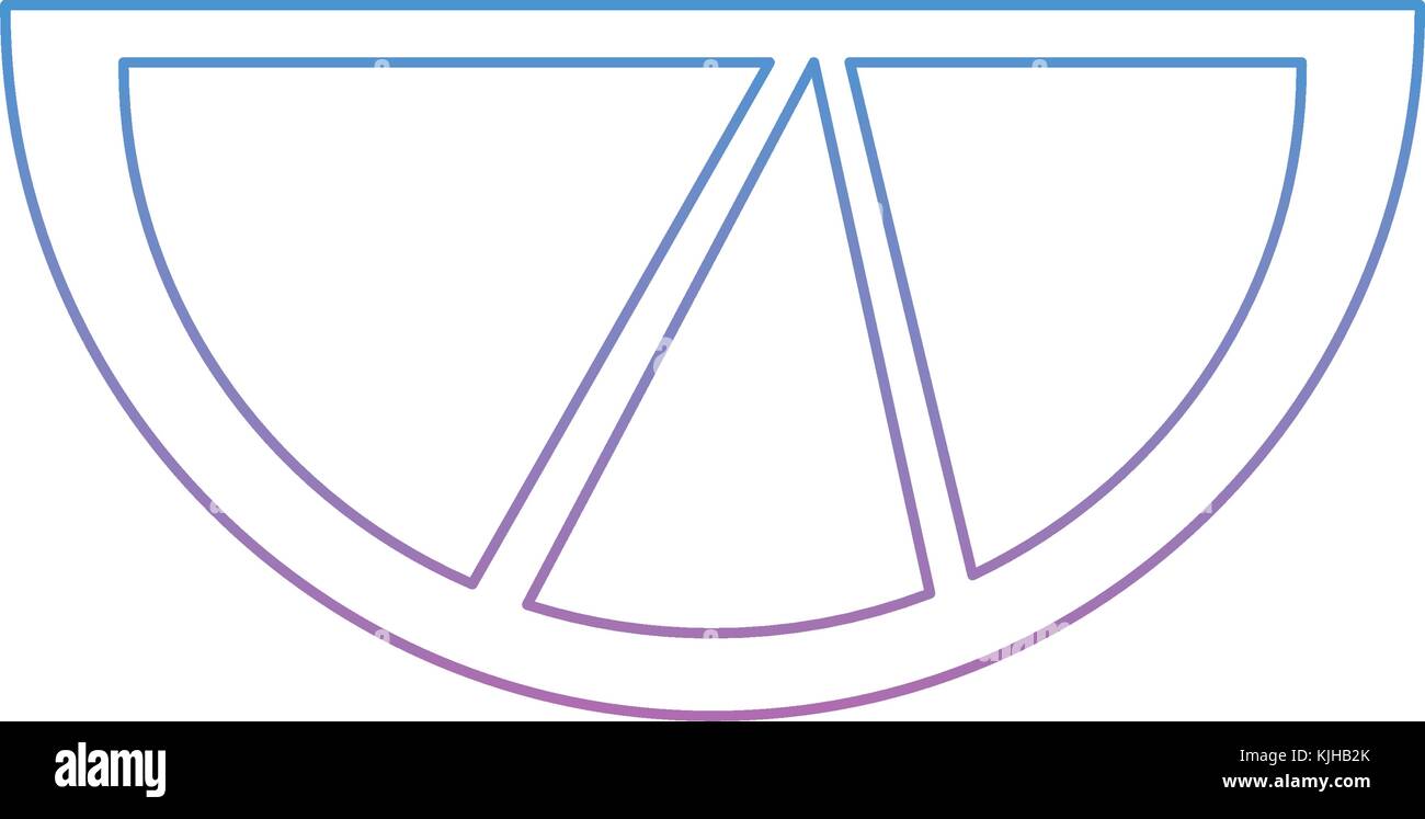 Lime o limone cuneo immagine icona Illustrazione Vettoriale