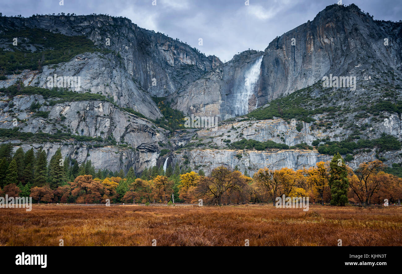 Il paesaggio del parco nazionale di Yosemite in California Foto Stock