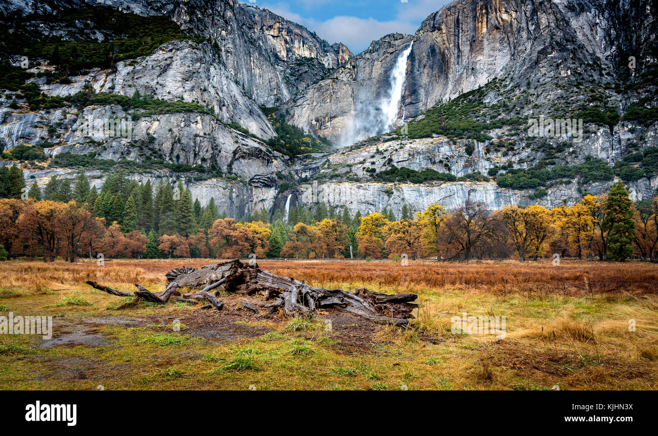 Il paesaggio del parco nazionale di Yosemite in California Foto Stock