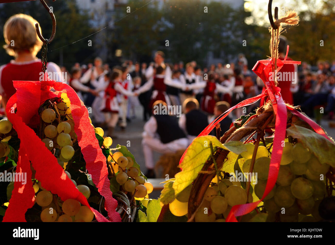 Harvest Festival con i bambini Foto Stock