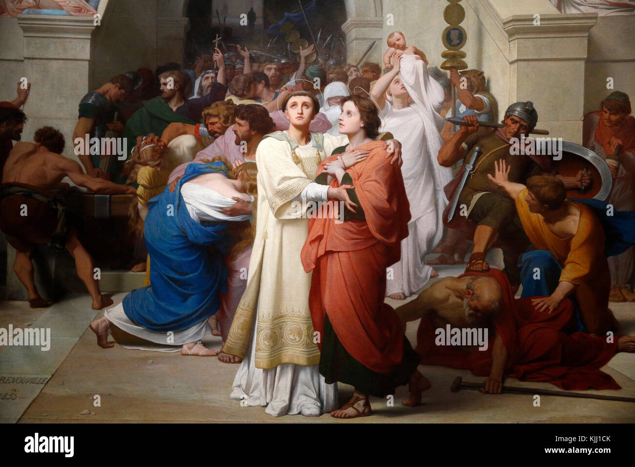 Il Museo d' Orsay. Leon Benouville. Martiri cristiani di entrare l'anfiteatro. Olio su tela. 1855. La Francia. Foto Stock