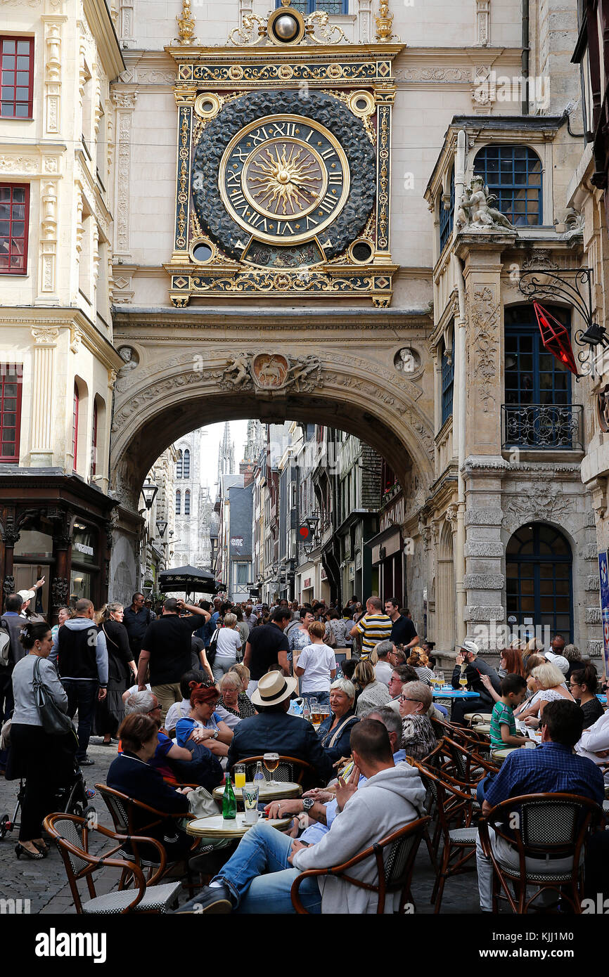 La città di Rouen Centre. La Francia. Foto Stock