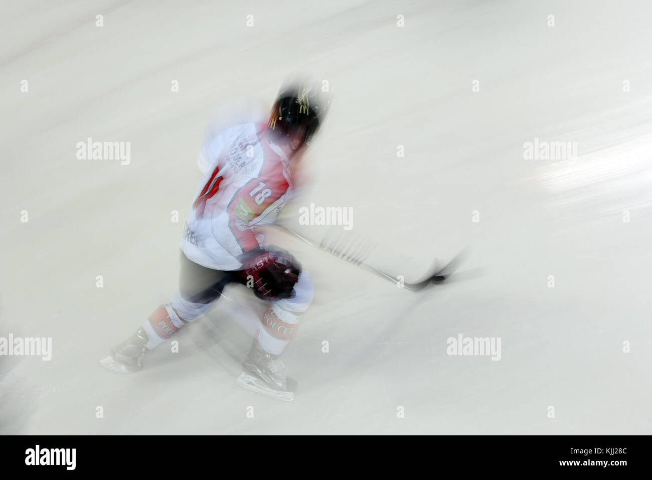 Hockey su ghiaccio corrispondono. Mont-Blanc vs Amiens. La Francia. Foto Stock