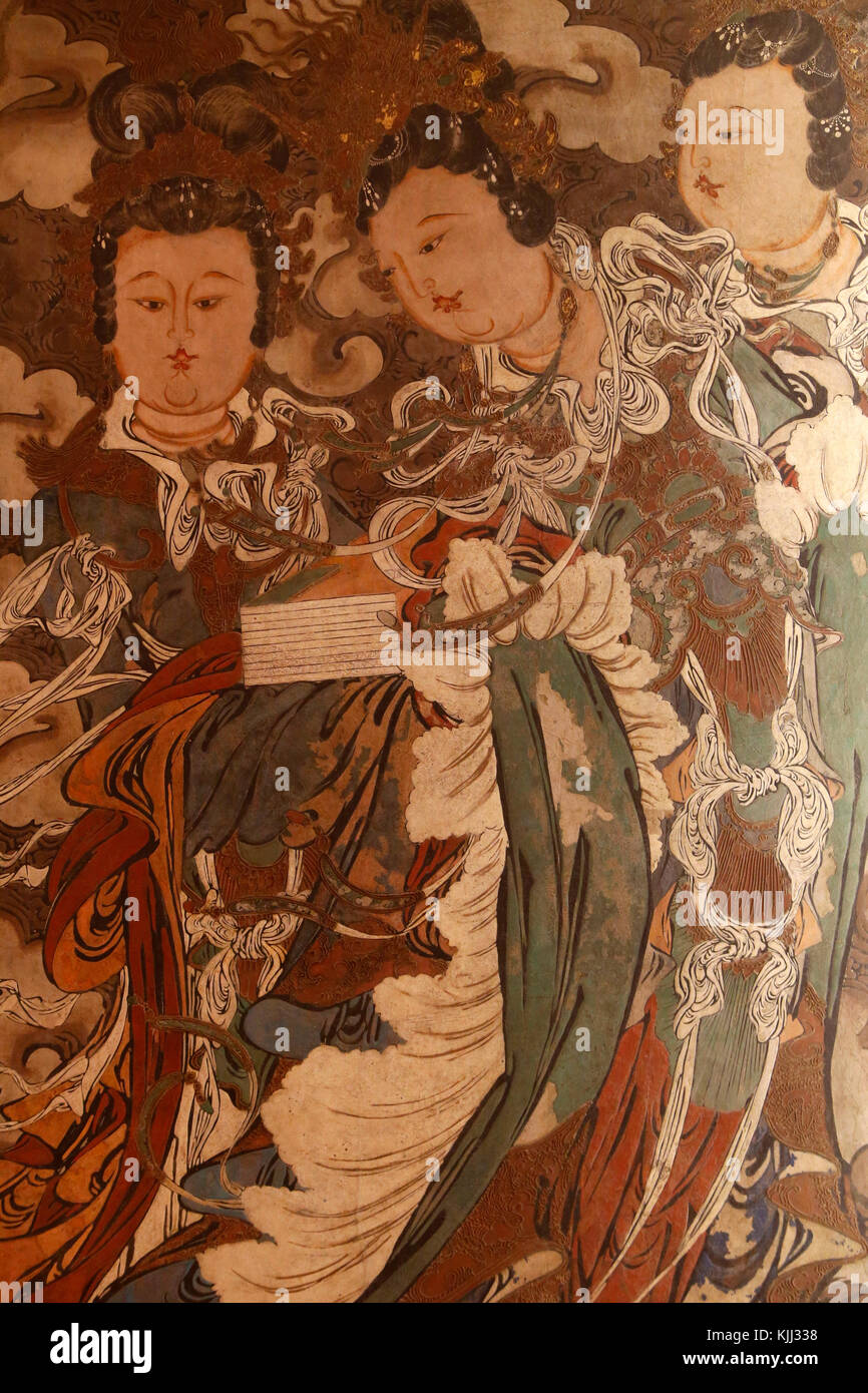 Museo Nazionale di Arte Orientale, Roma. Taoista immortali o divinità. La Dinastia Ming (1368-1644). L'Italia. Foto Stock