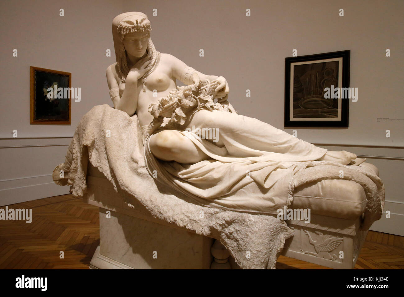 Museo di Arte Moderna di Roma. Alfonso Balzico. Cleopatra. 1874. L'Italia. Foto Stock