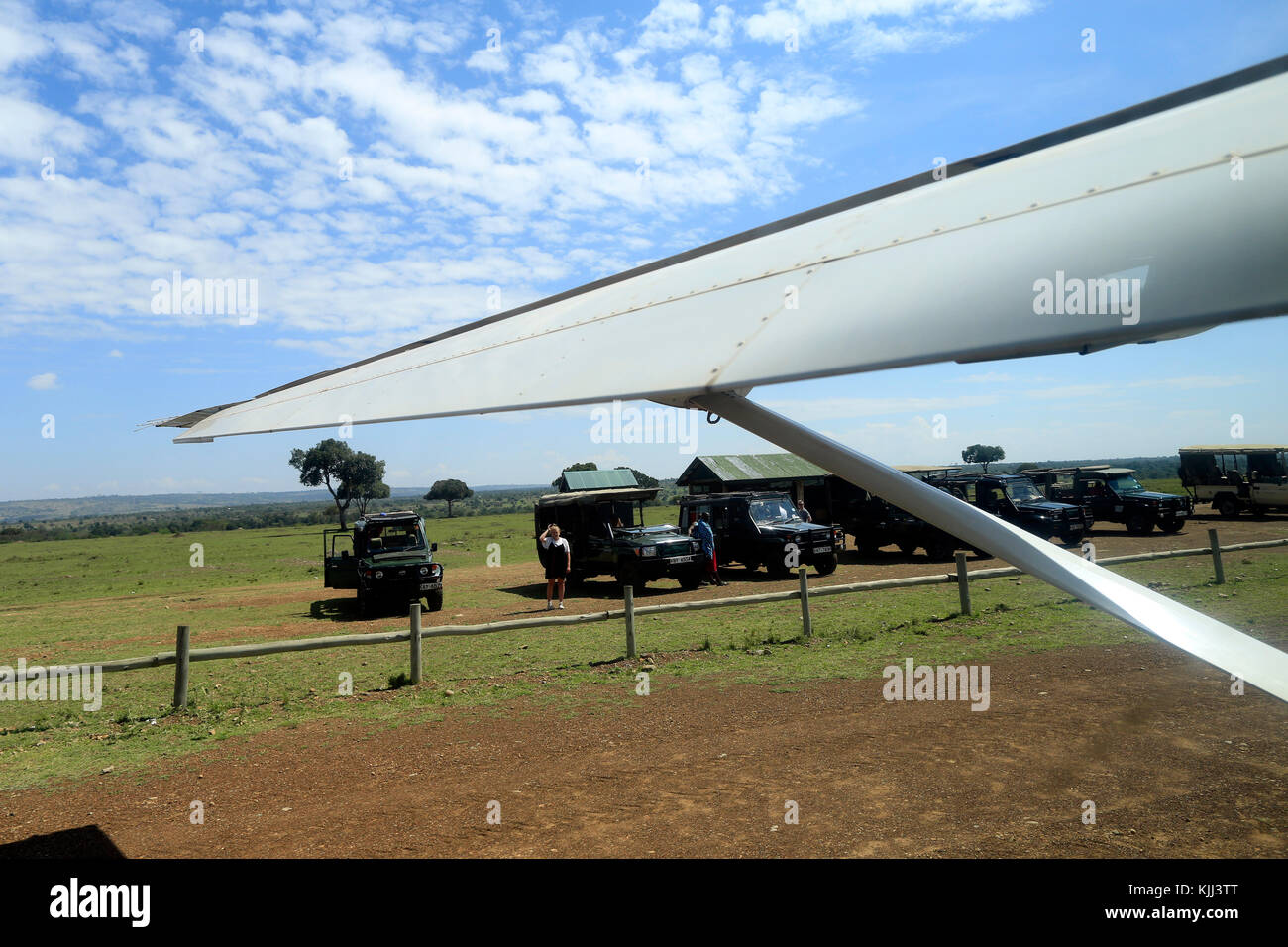 Mara serena viaggio d'aria. Masai Mara Game Reserve. Kenya. Foto Stock