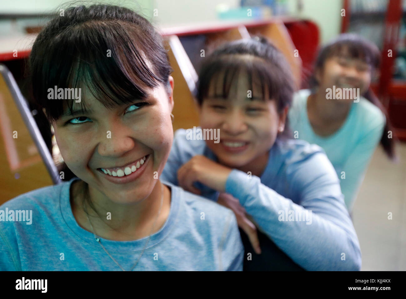 Centro per i bambini ciechi. Ho Chi Minh City. Il Vietnam. Foto Stock