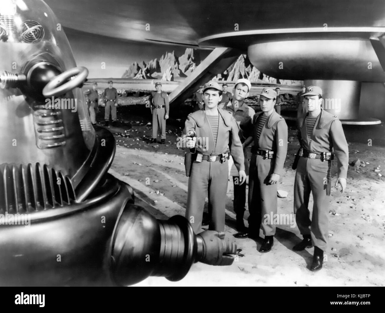 Forbidden PLANET 1956 MGM fantascienza film con Robby il Robot Foto Stock