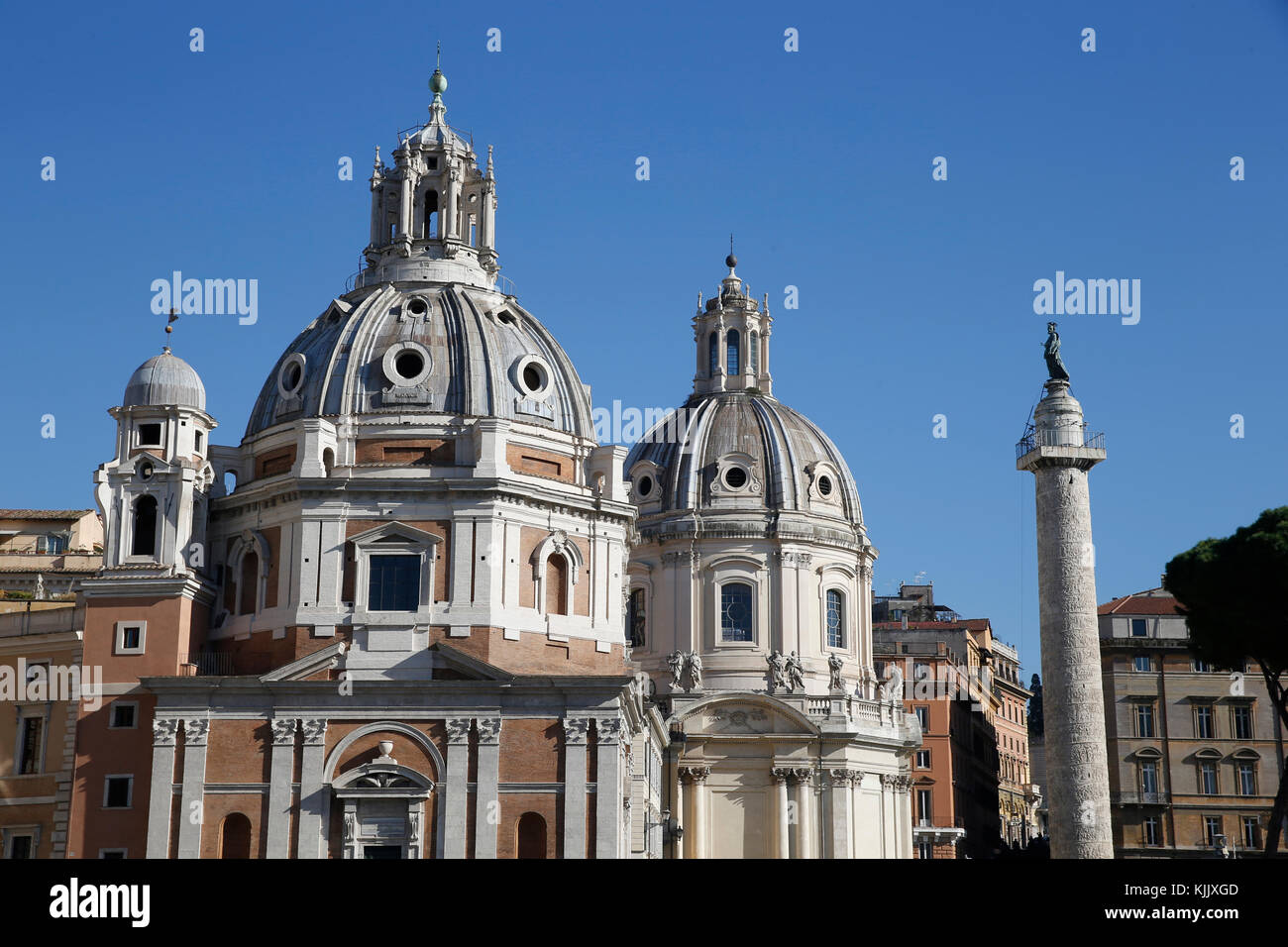 Vista da Piazza Venezia, Roma. L'Italia. Foto Stock