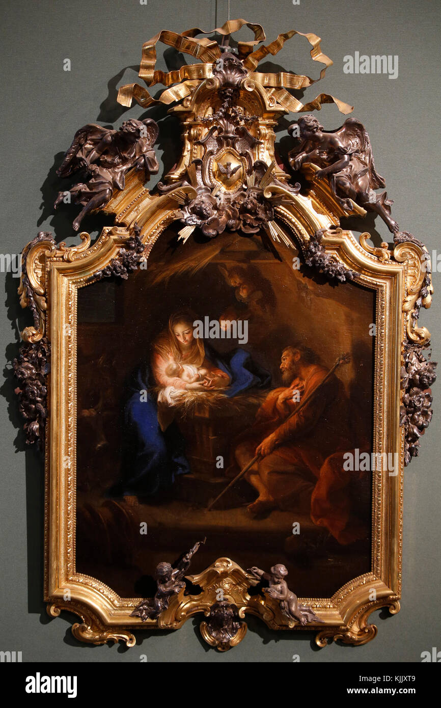 Galleria Corsini, Roma. Pompeo Bartoni Nativita olio su tela del XVII C. L'Italia. Foto Stock