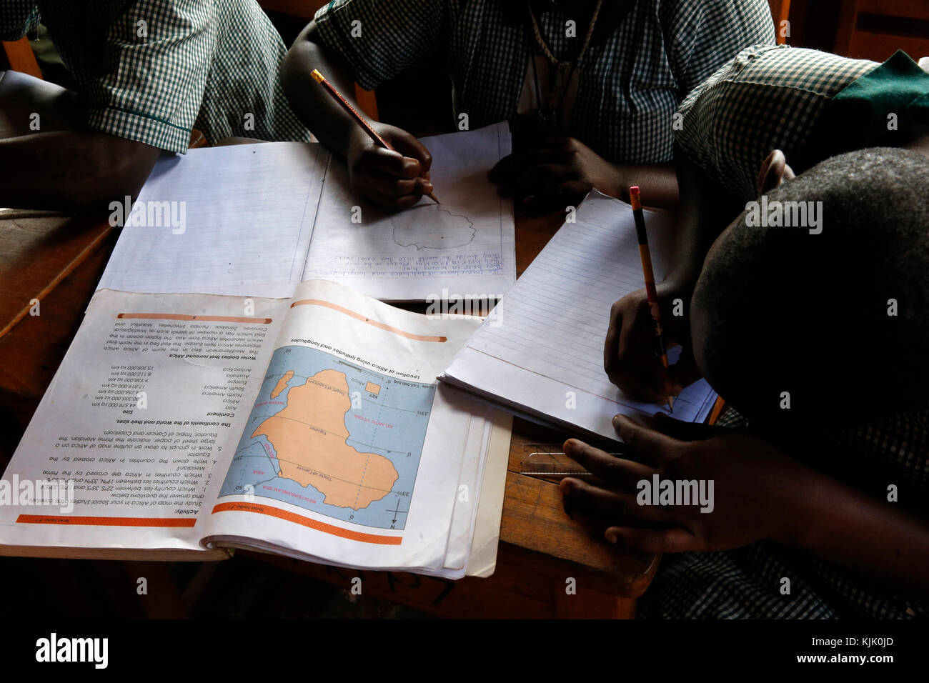 Mulago scuola per i sordi, gestito dalla Mulago cattolica comunità Spiritani. Uganda. Foto Stock